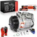 A-Premium Air Conditioner AC Compressor with Clutch Compatible with Mercedes-Benz E250 2016, E350 2012-2014, GLK350 2014-2015, C350 2013-2015, with 6SEU16C Compressor