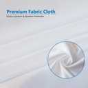 Shower Curtain Liner 54 Inch Short Length Fabric Soft Lightweight Bath Curtain Sets for Shower Window, Walk in Tub, Solid White, Machine Washable, 72 X 54 Inch
