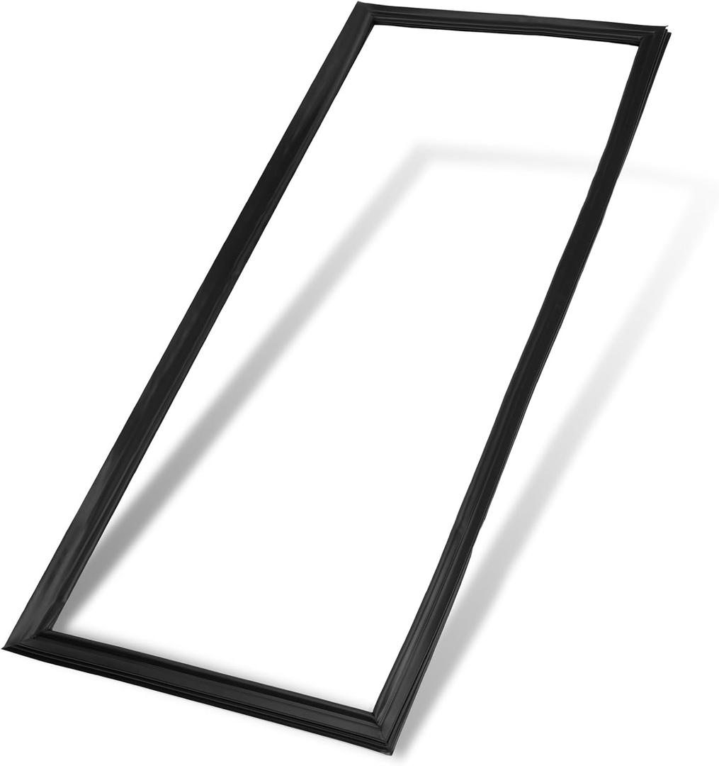 W10830047 Refrigerator Door Gasket (Magnetic Strip Inside, Black),42.91"x16.93" Fridge Door Gasket Compatible with jenn air/kitchen aid/whirlpool Refrigerators