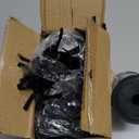 24 PCS Balloon Weights Metallic Anchor, Balloon Holder Heavy Weights with 1 Roll Black Crimped Ribbon for Balloons Table Party Favor Birthday Decor(Black)