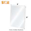 Egofine Plexiglass Sheets Acrylic Sheets 12 Pack of 8x12 0.04 Thick Clear Plastic Cast Transparent Plexi Glass for Crafting Projects, Replacement Picture Frame Glass, DIY Display, Easy to Cut