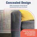 6 Pack XL Anti Cat Scratch Furniture Protector - Couch Protector from Cat Claws w/Twist Pins - Heavy Duty, Strong, Clear, Easy-to-Apply Scratching Deterrent and Shield for Sofa