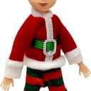 The Original Elf Christmas Dolls, Mini 5.5" Christmas Elf Doll, Toy for Kids or Dcor, Toy Elf Dolls, Poseable Little Shelf Sitters with Dangling Legs