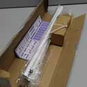 Wrap Around Curtain Rods, White Curtain Rods 66 to 120 Inch, 5/ 8 Inch Adjustable Blackout Curtain Rod with Brackets, Room Darkening Single Window Rod, Metal Hidden Curved Drapery Rods 66-120", White