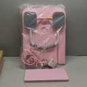 JANUA Pilates Board - Pilates Reformer Set, Multi-Purpose Foldable Pilates Reformer Board for Home, 5 in 1 Pilates Sliding Board (Pink)