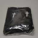8 Pairs Christian Socks for Men Women,Faith Cross Socks as Gifts for Catholic Men and Pastor (Black)