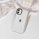 NITITOP Compatible for iPhone 11 Case Cute Flower Floral Clear for Women Girl Ultra Slim Crystal Shockproof Soft TPU Anti-Yellow Protective Phone Cover - White