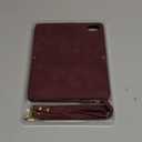 Cavor for iPhone X Wallet Case,for iPhone X Crossbody Case with Strap Stand,Phone Case for iPhone Xs with Card Holder for Women Men,Leather Magnetic Protective Cover,Wine Red