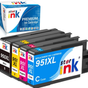 950XL/951XL High Yield Ink Cartridge Replacement for HP950XL/951XL HP950/951 950/951 XL Combo Pack Compatible with HP officejet pro 8600 8100 8610 8615 8616 8620 ( Black Cyan Magenta Yellow 4 Pack)