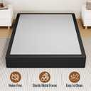 King Size 10 Inch Box Spring - Heavy Duty Metal Mattress Foundation (2500lbs Capacity), Noise-Free, Easy Assembly with Removable Fabric Cover