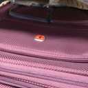 SWISSGEAR Sion Softside Expandable Spinner Luggage Durable Lightweight Travel Suitcase, Merlot, Checked-Medium 25-Inch