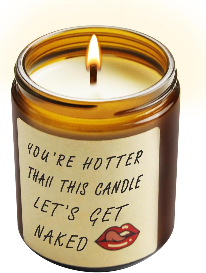 Fun Birthday Gifts for Boyfriend, Girlfriend Gifts, Husband Gifts Lavender Scented Candle Gifts with Gifts Box, Holiday Gifts, for Fiance, Crush