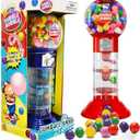 The Dreidel Company Spiral Fun Gumball Bank 10.5" Inches Tall, Assorted (Single)