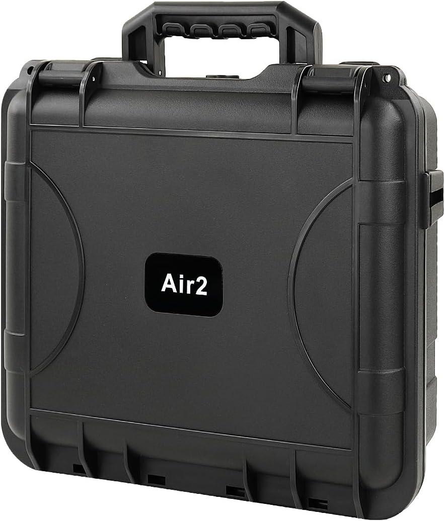 Mavic Air 2 Hard Carrying Case for DJI Air 2/2S Drone and Accessories, Waterproof, Shockproof, All-round protection(Case Only, Not Include Drones and Accessories) - Black