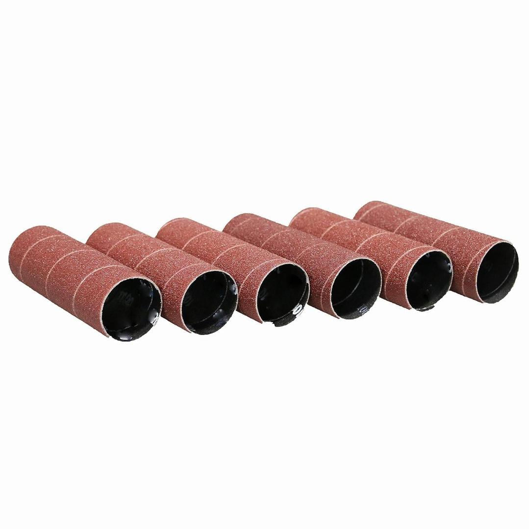 Dark Stone Sanding Sleeves for Oscillating Spindle Sander, Aluminum Oxide, 6-Pack (1-1/2, Inches, 80)