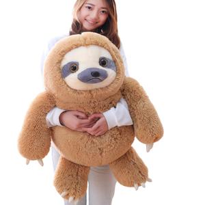Winsterch Giant Stuffed Animal, Big Sloth Stuffed Animals Plush Sloth Toy Large Stuffed Sloth Animal Gift for Kids,Boy,Girls, (Brown,27.5 in)