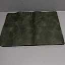 MOSAYT Vinyl Placemats Set of 6-12 X 17 Inch - Faux Leather 100% Waterproof Oil-Proof Wipeable PU Place Mats, Heat Resistant Reversible Table Mats for Kitchen, Dining, Outdoor (Olive Green)