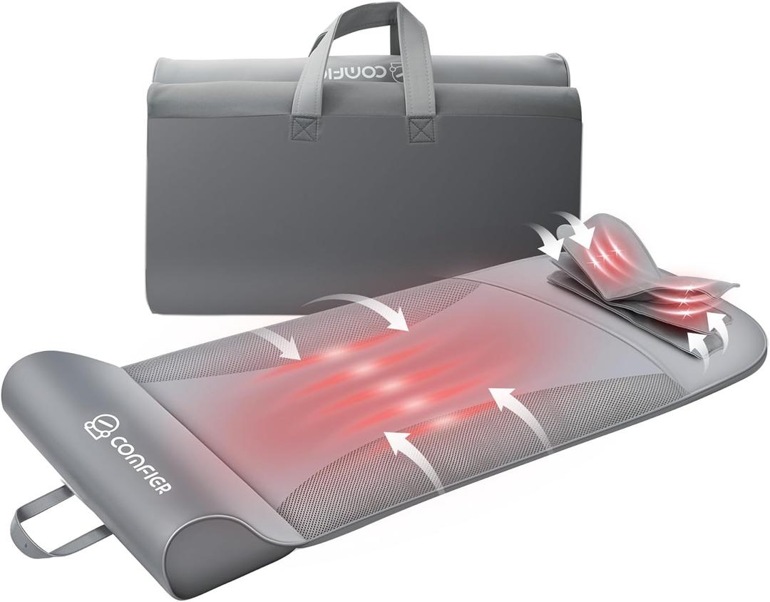 COMFIER Full Body Massage Mat with Heat, Auto-Stretching Mat, Back Massager for Back Pain, Stretching Massager with 3 Optional Intensity & 4 Massage Modes