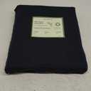 Bedsure 100% Washed Cotton Duvet Cover Queen Size - Black Minimalist Cotton Duvet Cover Linen Like for All Seasons - GentleSoft Plain Simple Bedding (Black, Queen, 90"x90")