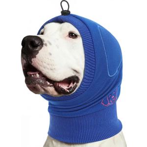 KOESON Adjustable Dog Calming Hoodie, No Shake Ear Wraps for Dogs with Sound-Absorbing Pads, Strechy & Soft Dog Ear Muffs Noise Protecion, Pet Head Covers for Thunder, Firework, Separation, Hematoma