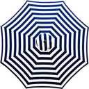 Sunnyglade 9ft Patio Umbrella Replacement Canopy Market Umbrella Top Outdoor Umbrella Canopy with 8 Ribs (Blue and White)