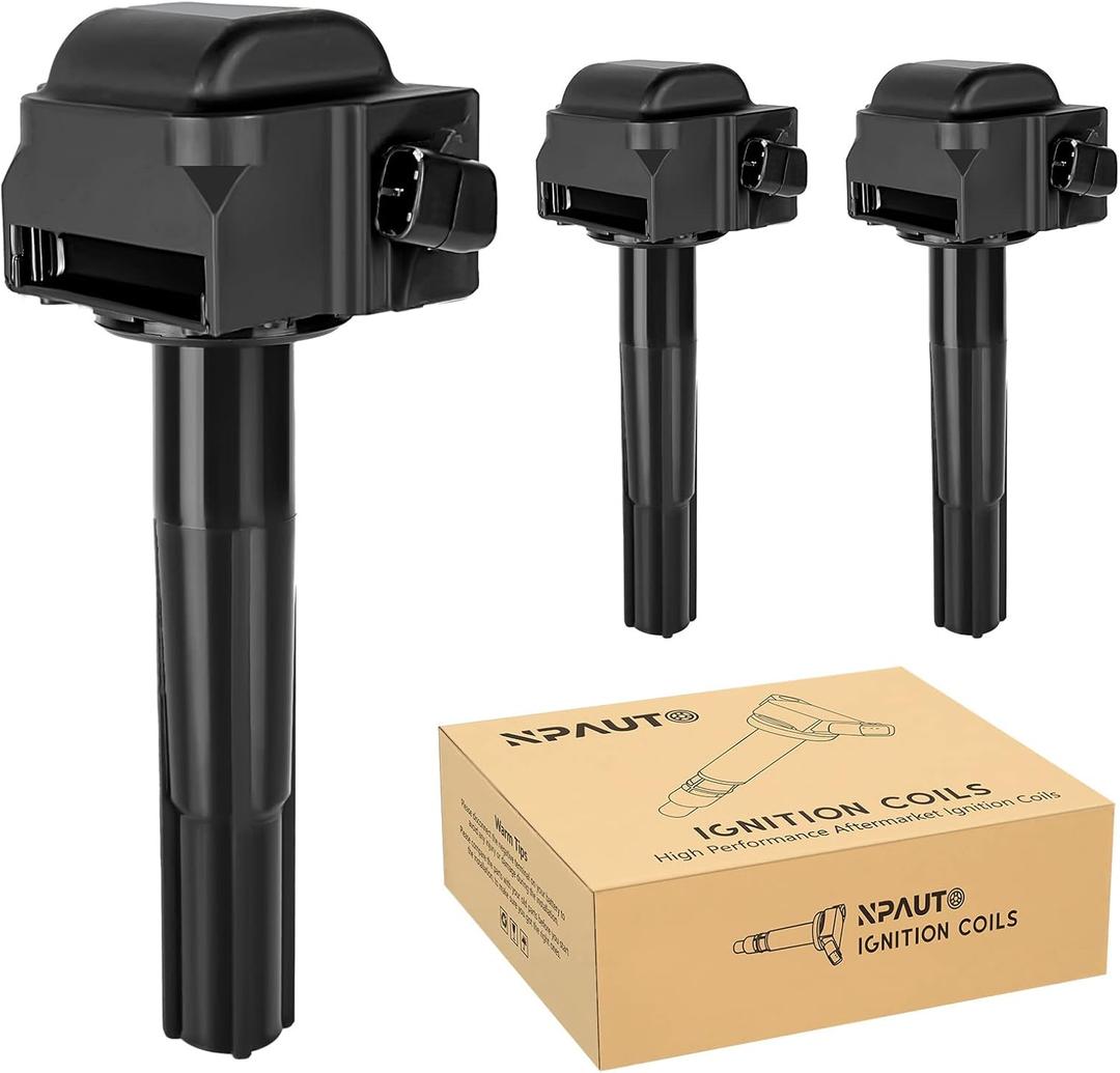 NPAUTO Ignition Coil Pack Compatible with V6 3.0L 1996 1997 1998 1999 2000 2001 Toyota Camry Sienna Avalon Solara, Lexus ES300 UF-155 - (Engine ID 1MZFE), Set of 3