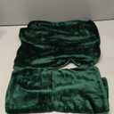 PAVILIA Emerald Green Throw Pillow Covers 18x18 Set of 2, Decorative Pillow Cases for Bed Sofa Couch, Boho Aesthetic Accent Decor Cushion Bedroom Living Room, Velvet Square Euro Sham Cover, Dark Green