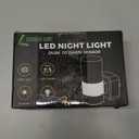 L LOHAS LED Night Light,Dimmable Night Lights Plug into Wall, 2 Pack Acrylic Nightlights with 0-100 LM Adjustable Brightness, 3000K Plug in Night Light with Dusk to Dawn Sensor, for Bathroom Hallway