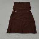 ANRABESS Women 2 Piece Skirt Sets Summer Strapless Crop Top Matching Bodycon Sexy Going Out Mini Club Dress Outfit Clothes (Medium, Coffee)