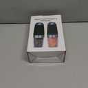 Battery Operated Salt And Pepper Grinder Set with LED Light, Automatic Electric Gravity Salt And Pepper Shakers Set, Each 6 AAA Batteries Needed, Adjustable Roughness, 2 Pack (Black)