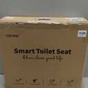 KERDE P30B Bidet Toilet Seat - Dual Control (Side Panel & Remote), Warm Water Wash, Heated Seat, Warm Air Dryer, LED Night Light,Existing Toilets Electric Bidet Elongated Electronic Heated Smart