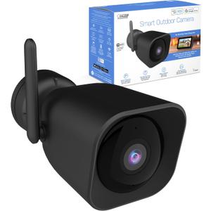Feit Electric CAM/WM/WiFi 1080p HD Outdoor WiFi Smart Home Security Camera with Night Vision (Black)