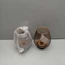 JHY DESIGN Dimmable Touch Bedside Table Lamp Set of 2 Rechargeable Battery Powered Lamp with LED Bulb Cordless Accent Lamp for Weddings Parties Patio Events Indoors Outdoors(Metal Base, Bronze Egg)