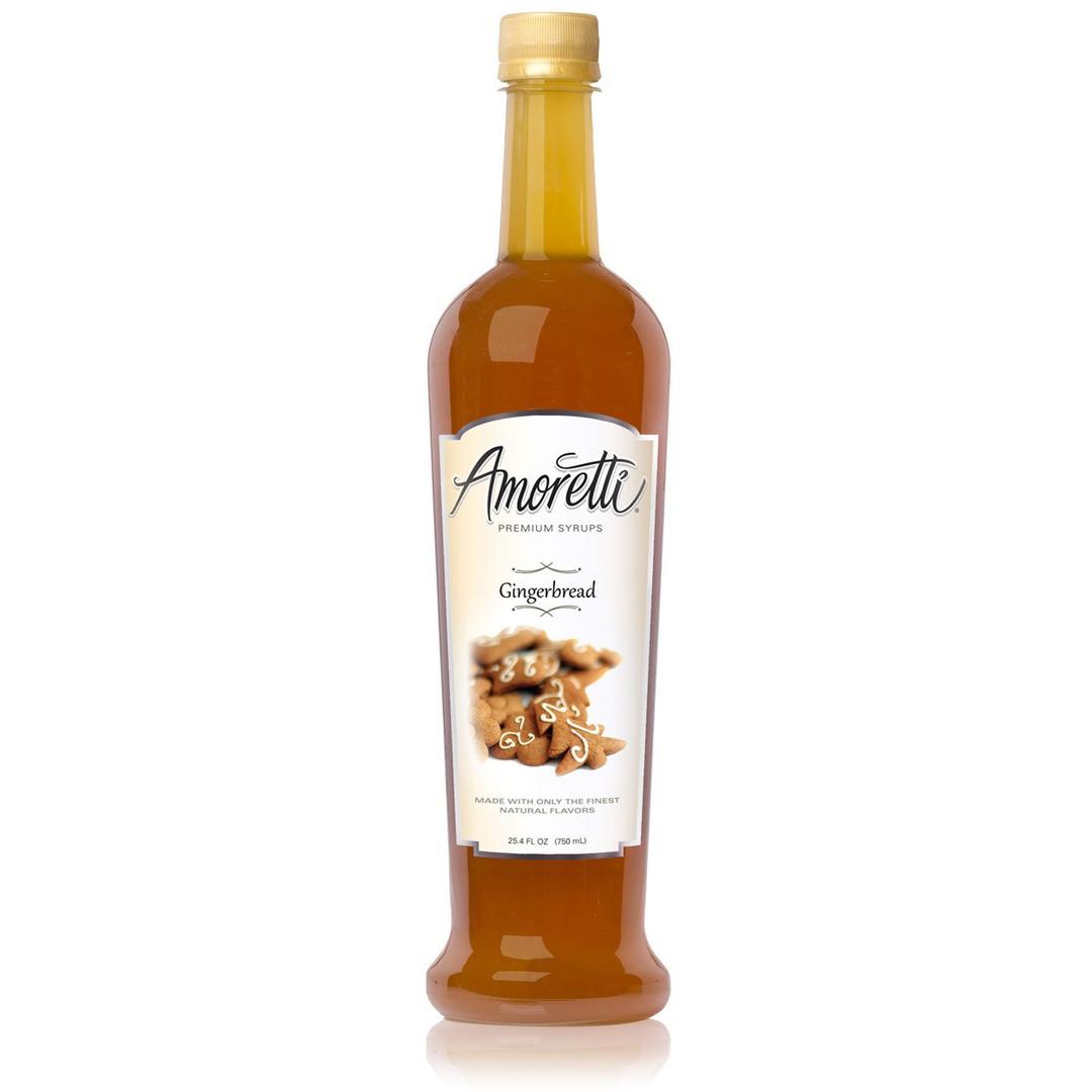 Amoretti Premium Syrup, Gingerbread, 25.4 Ounce,BB Date: 12/22/25