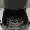 Sweetcrispy Air Fryer 6QT with Window, Square Airfryer Oven 12-in-1 for Family, 400F Rapid Air Crispy Technology, Roast Bake Dehydrate, Nonstick & Easy-Clean Basket,Grey