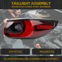 Dasbecan Tail Light Assembly Compatible with 2022-2024 2025 Mazda CX-5 Taillight (LED Halogen) Rear Lamp Right Passenger Side Replace# KPF151150 MA2805138
