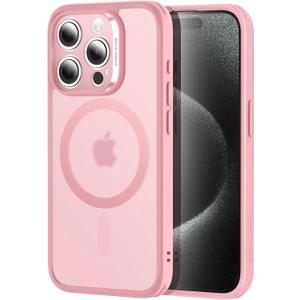 ESR for iPhone 15 Pro Max Case, Translucent Matte Case, Compatible with MagSafe, Military-Grade Protection, Classic Series, Frosted Pink