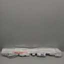 23.6" H Short Dog Gate Puppy Gate Pet Fence to Step Over,Retractable Mesh Doggie Gates Expands Up to 55 Inches Indoor Outdoor Dog Gates for Doorways Stairs