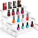 2 x 4‑Tier Acrylic Display Riser, Perfume & Cologne Organizer Stand