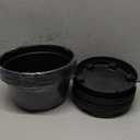 5 Pack 10.5 inch Plant Pots,Planter-Pots-for-PlantsPlastic Flower Pot for Indoor Outdoor Plants with Drainage Holes & Trays, Decorative Garden Containers Sets for Houseplants (Black)