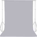 GFCC Gray Photo Backdrop - 10FTx10FT Grey Background for Photography Photo Booth Backdrop for Photoshoot Video Recording Background Screen Parties Curtain
