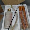 GSAFAVA 62.5" Wood Floor Lamp for Living Room Gold with Foot Switch Arc Standing Tall Lamps for Bedroom Mid Century Modern Corner Floor Lamps for Office Nursery Industrial Reading Light Room Lamp