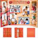 Basketball Senior Night Gifts Basketball Picture Frame for 4x6 Photographs 8 Photo 2026 Senior Night Picture Frame Graduation Gifts for Sport Theme Party Favors Supplies