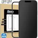 Mothca 2 Pack Matte Glass Screen Protector for iPhone 13 Pro [6.1 inch]+2 Pack Camera Lens Protector, Anti-Glare Anti-Fingerprint Tempered Glass Film