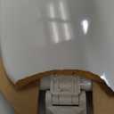 CHURCH Toilet Seat, Easy Clean Hinges Release for Deep Cleans, Durable Enameled Wood Seat, Elongated, White
