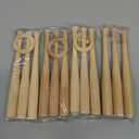 4 Pcs Mini Baseball Bats, Unfinished Mini Baseball Bat 6 Inch Unpainted Small Wooden Bats Baseball Stand Display Holder for DIY Craft Projects Painting Keychain Accessories Sports Party Favors, 1 Damaged Ring/1 Missing Ring