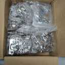 Cabinet Hinges - 40 Pack for 1/2 inch Overlay Cabinet, Face Frame Concealed 105Deg Self Closing Hinges, Stainless Soft Close Cabinet Door Hinges with Mounting Screws and Repair Plate