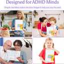 2 x ADHD Cleaning Planner for Adults and Teens  Undated Cleaning Schedule & Organizing Checklist with Daily, Weekly & Monthly Tasks for Home Management and Chore Tracking