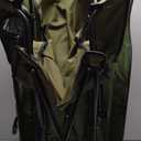 Folding Camping Collapsible Chairs Heavy Duty Lawn Chair with Cooler Bag, Storage Pocket, Waterproof Bag Outdoor Arm Chair, Supports 225LBS, Green