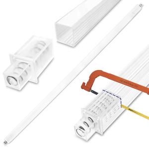 24 Inch Clear Bathroom Towel Bar Replacement Bar with Adjustable Spring End Sturdy Plastic Ceramic Rack Replacement Towel Bar Suitable for Kitchen and Bathroom Towel Storage